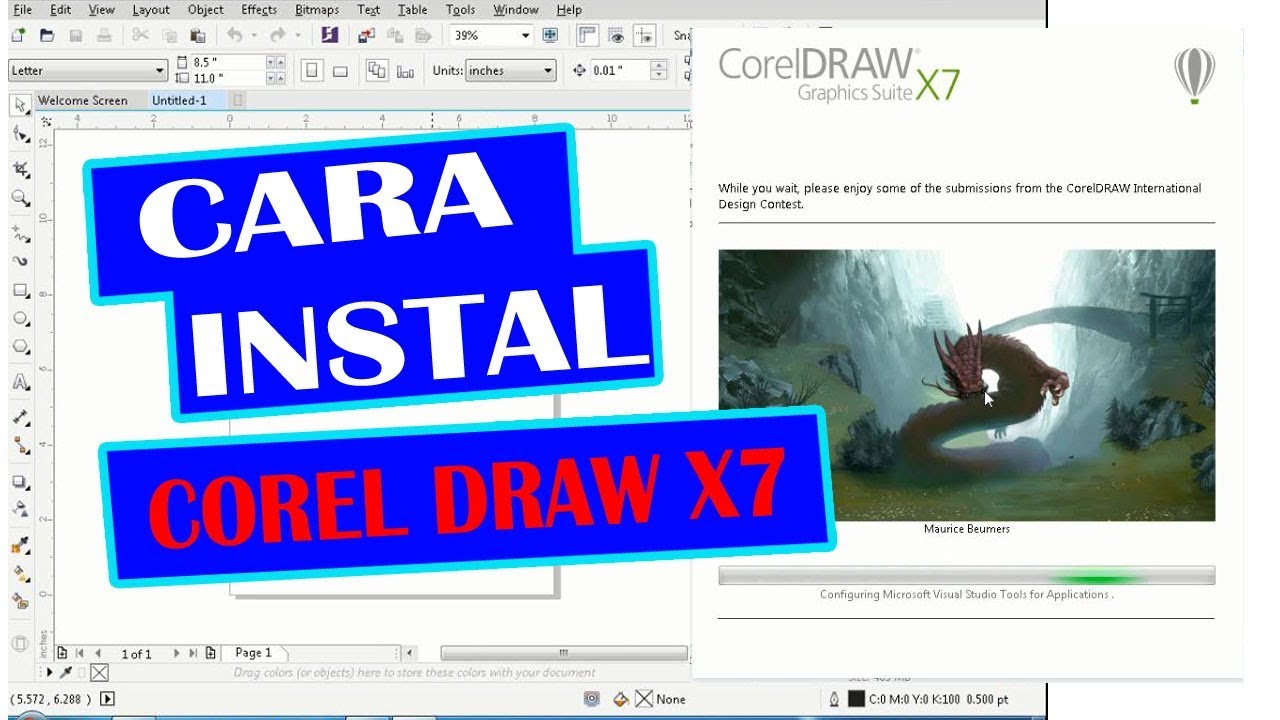 CARA INSTAL COREL DRAW X7 FULL YouTube